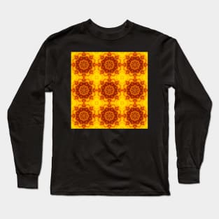 Golden Yellow Sunflower Pattern 4 Long Sleeve T-Shirt